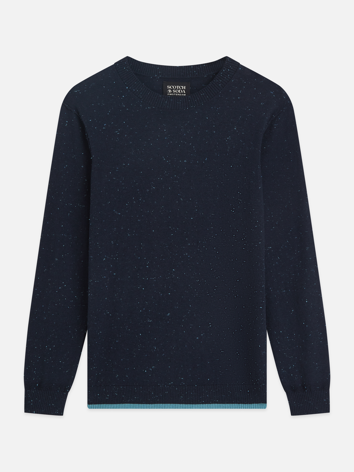Speckled Wool-Blend Pullover