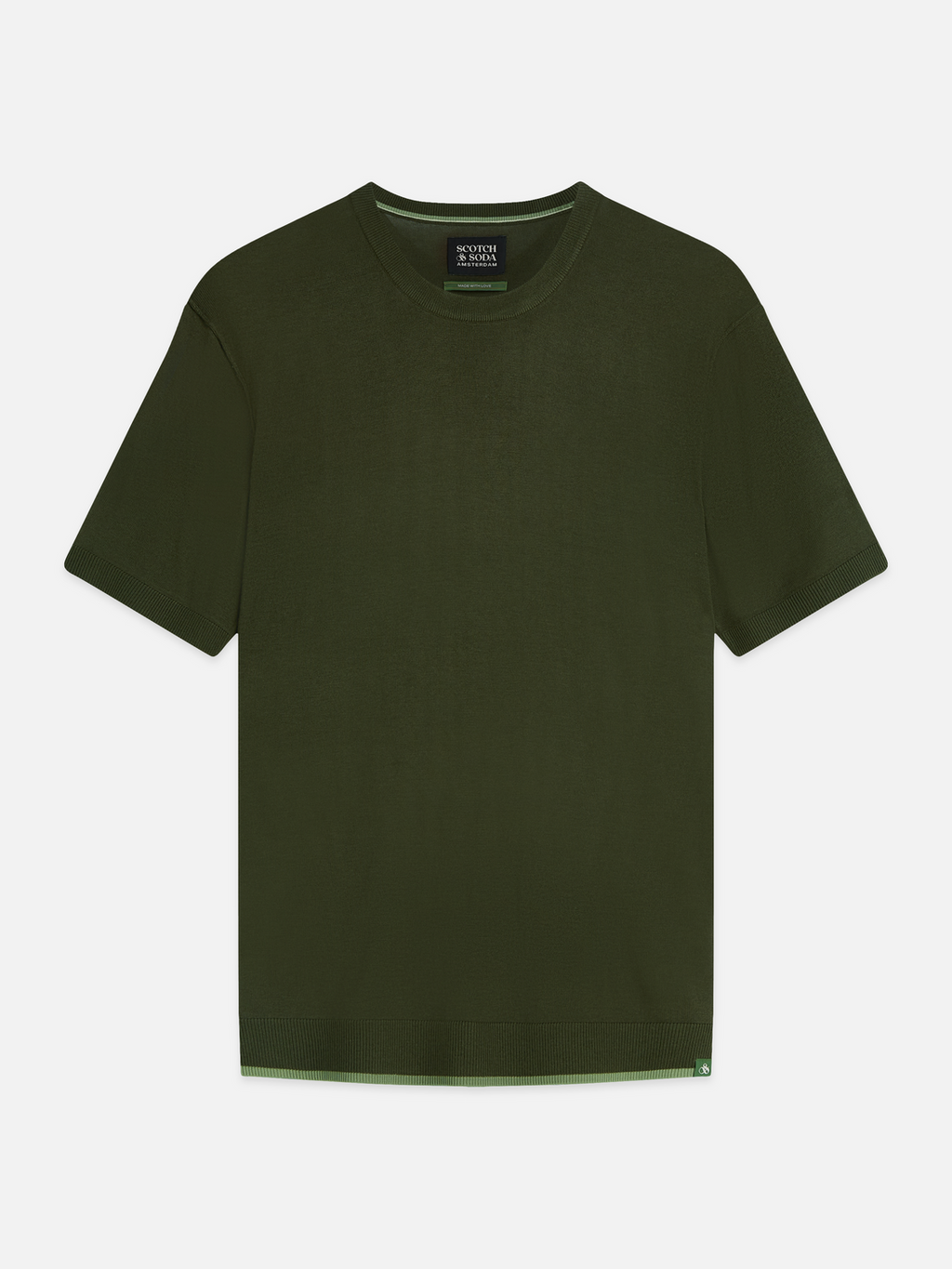 Knitted Wool-Blend Relaxed T-Shirt