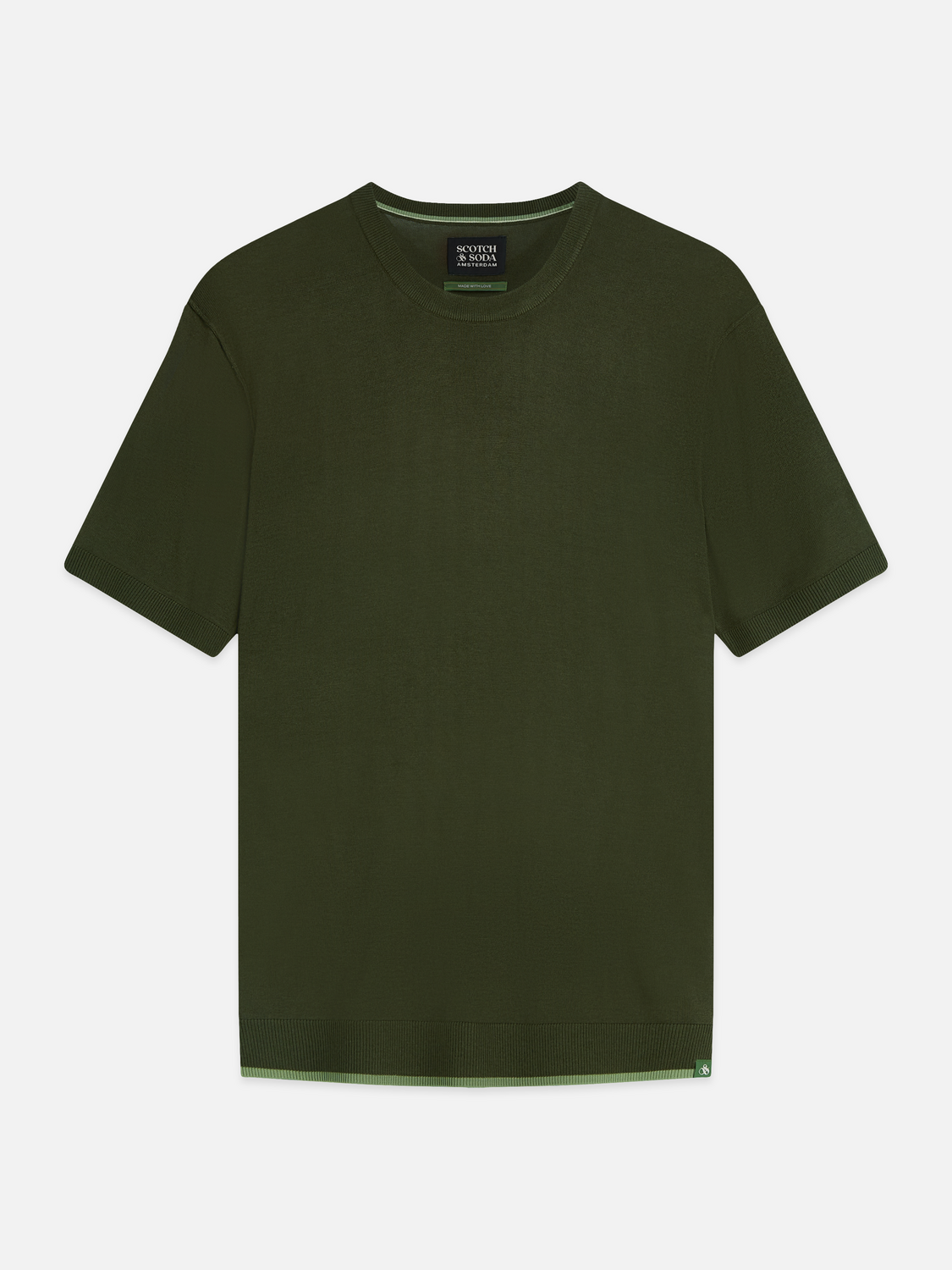 Knitted Wool-Blend Relaxed T-Shirt