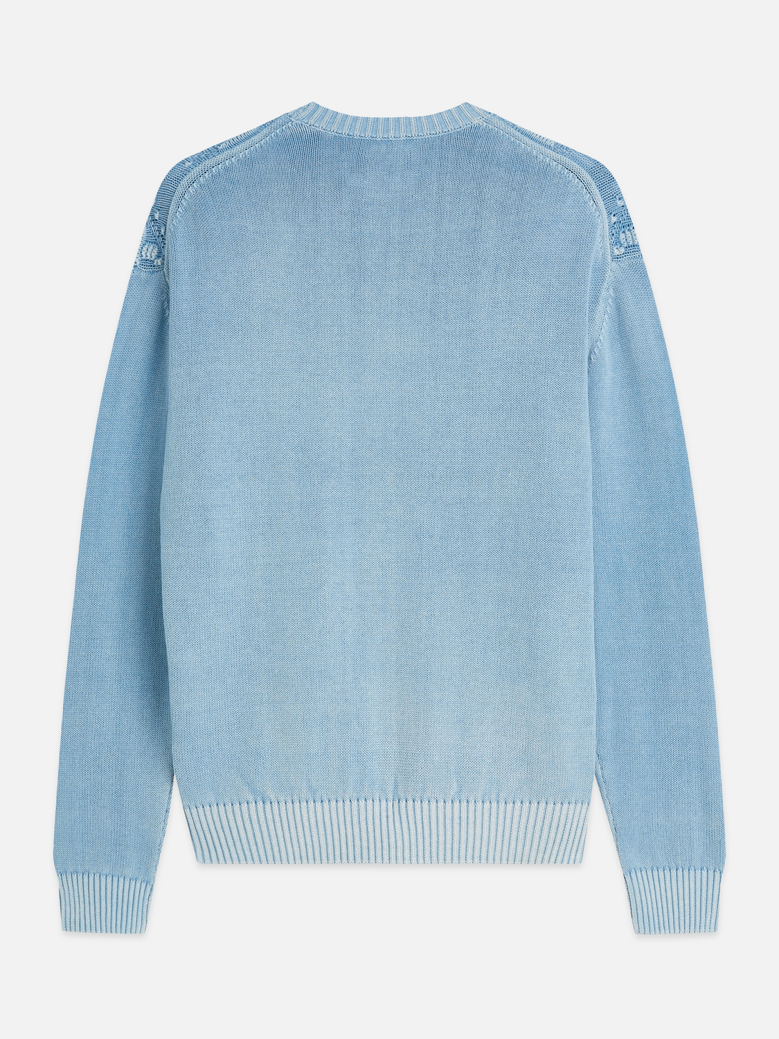 Structured Cotton Dropped-Shoulder Pullover