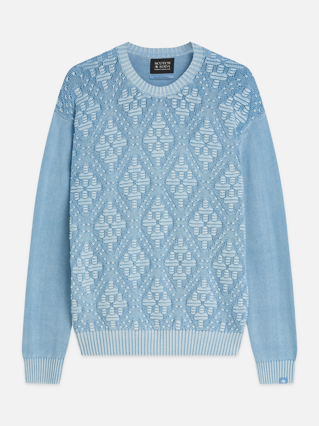 Structured Cotton Dropped-Shoulder Pullover