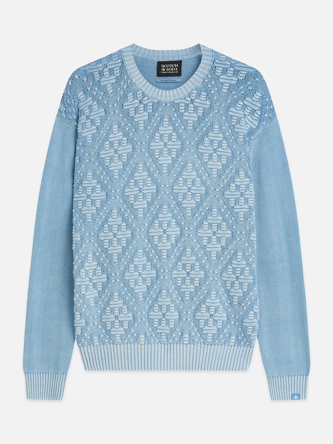 Structured Cotton Dropped-Shoulder Pullover