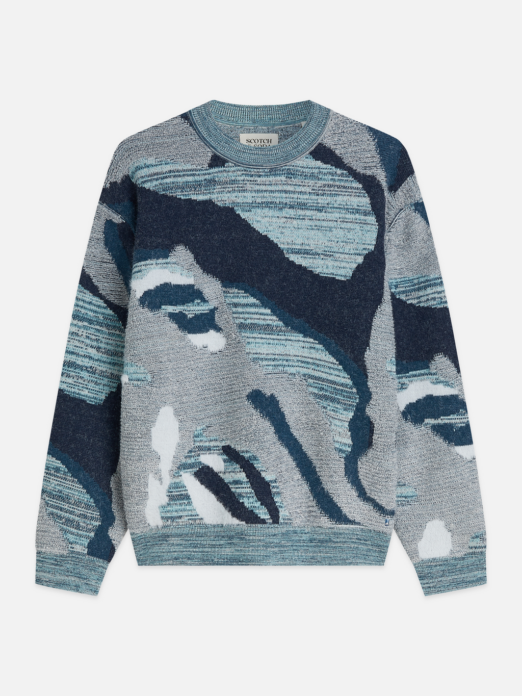 Jacquard Cotton Loose Pullover