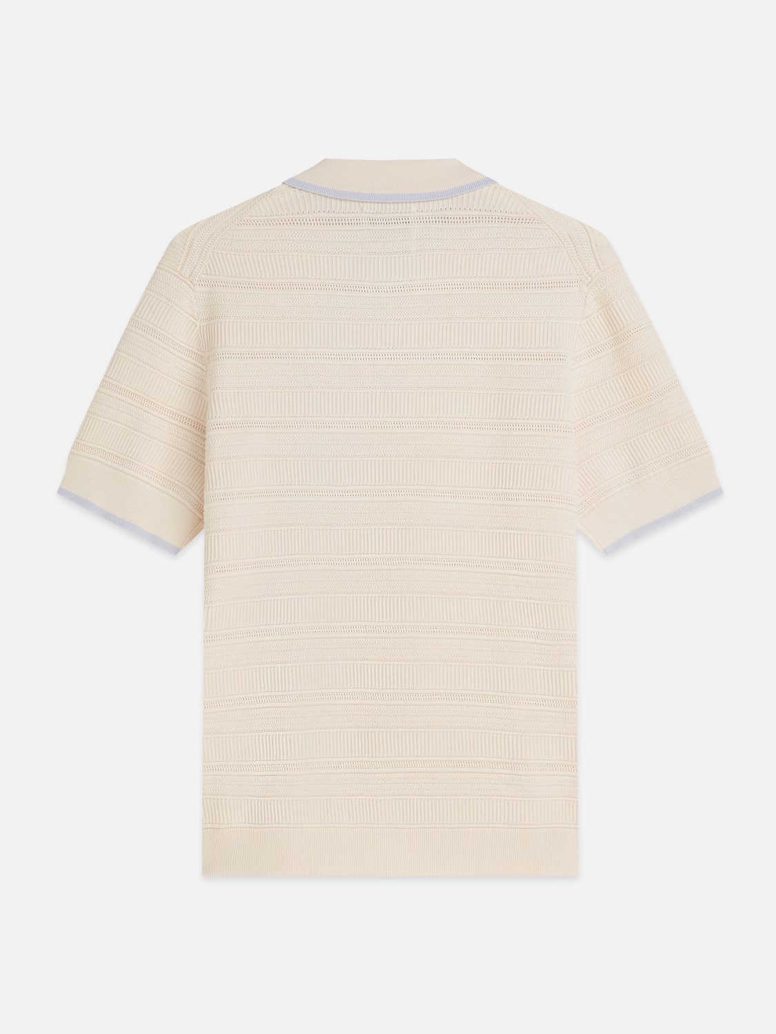 Structured knitted polo
