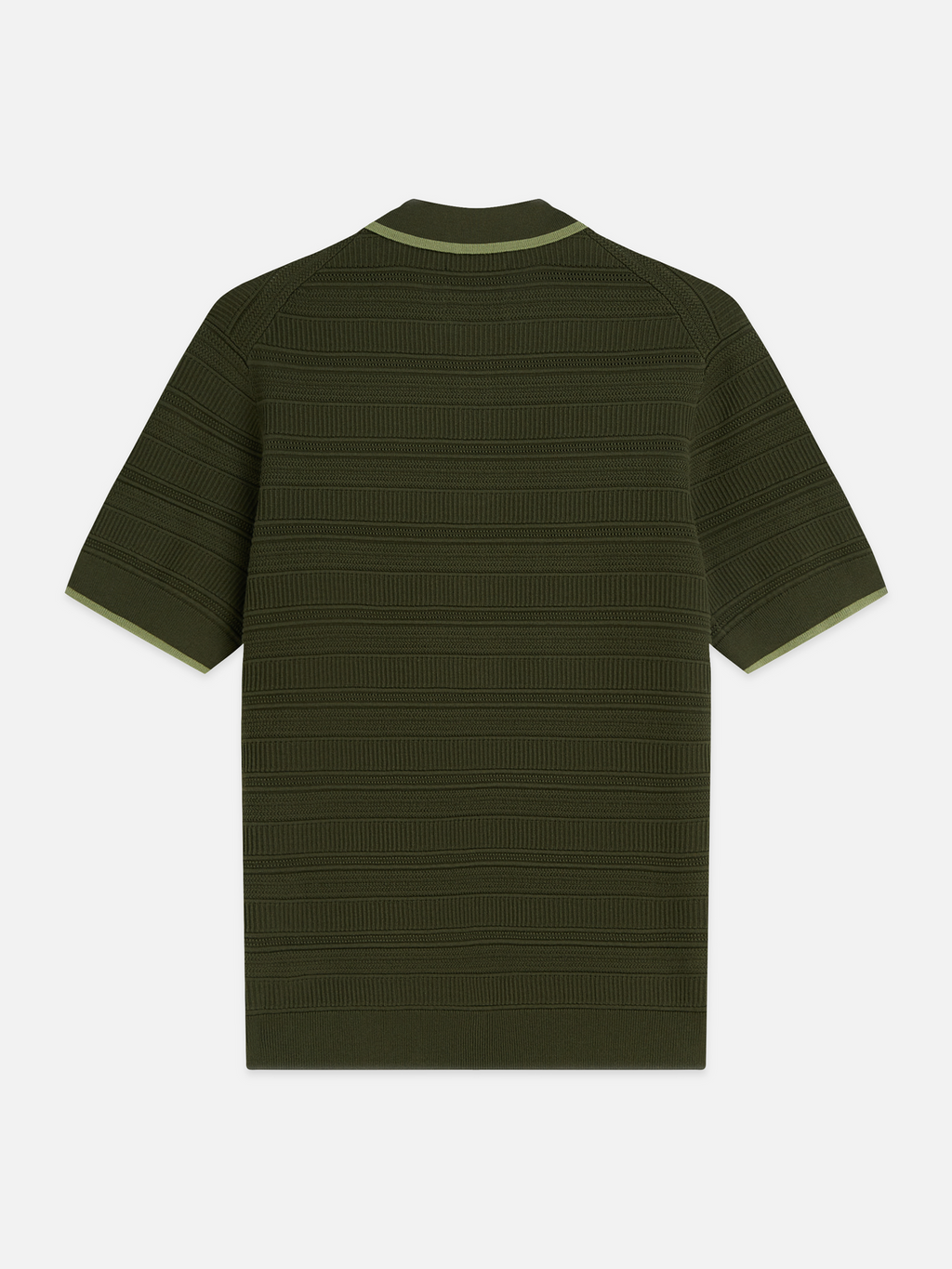 Structured knitted polo