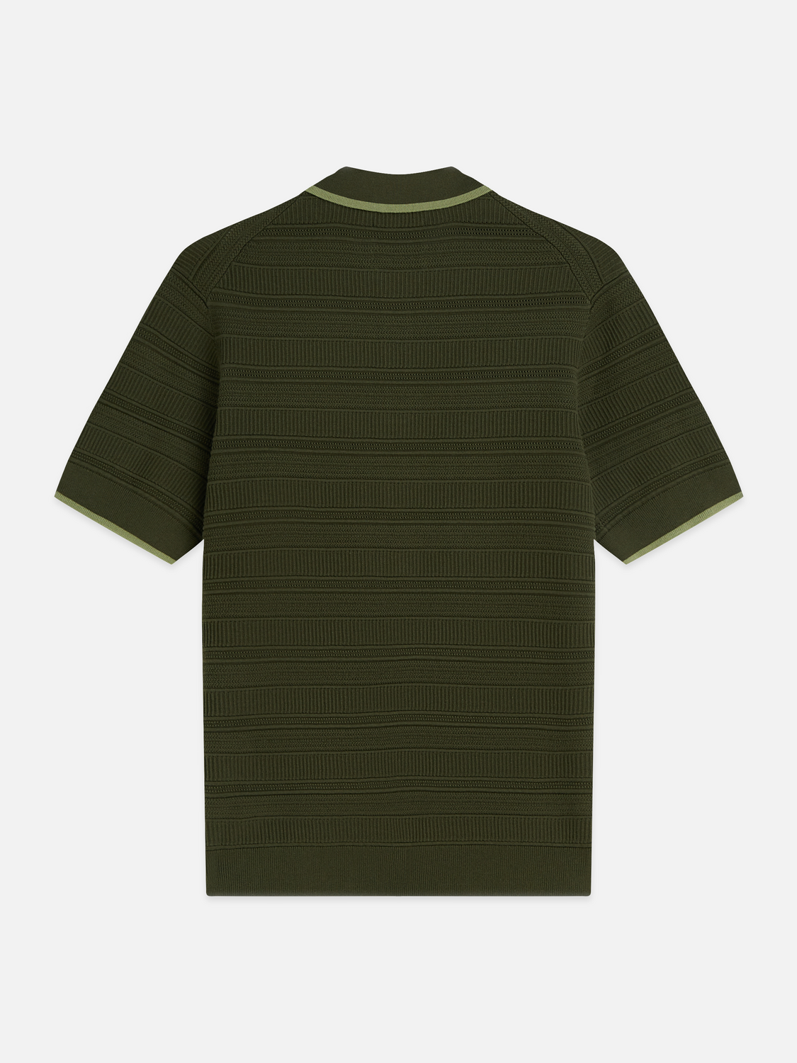 Structured knitted polo