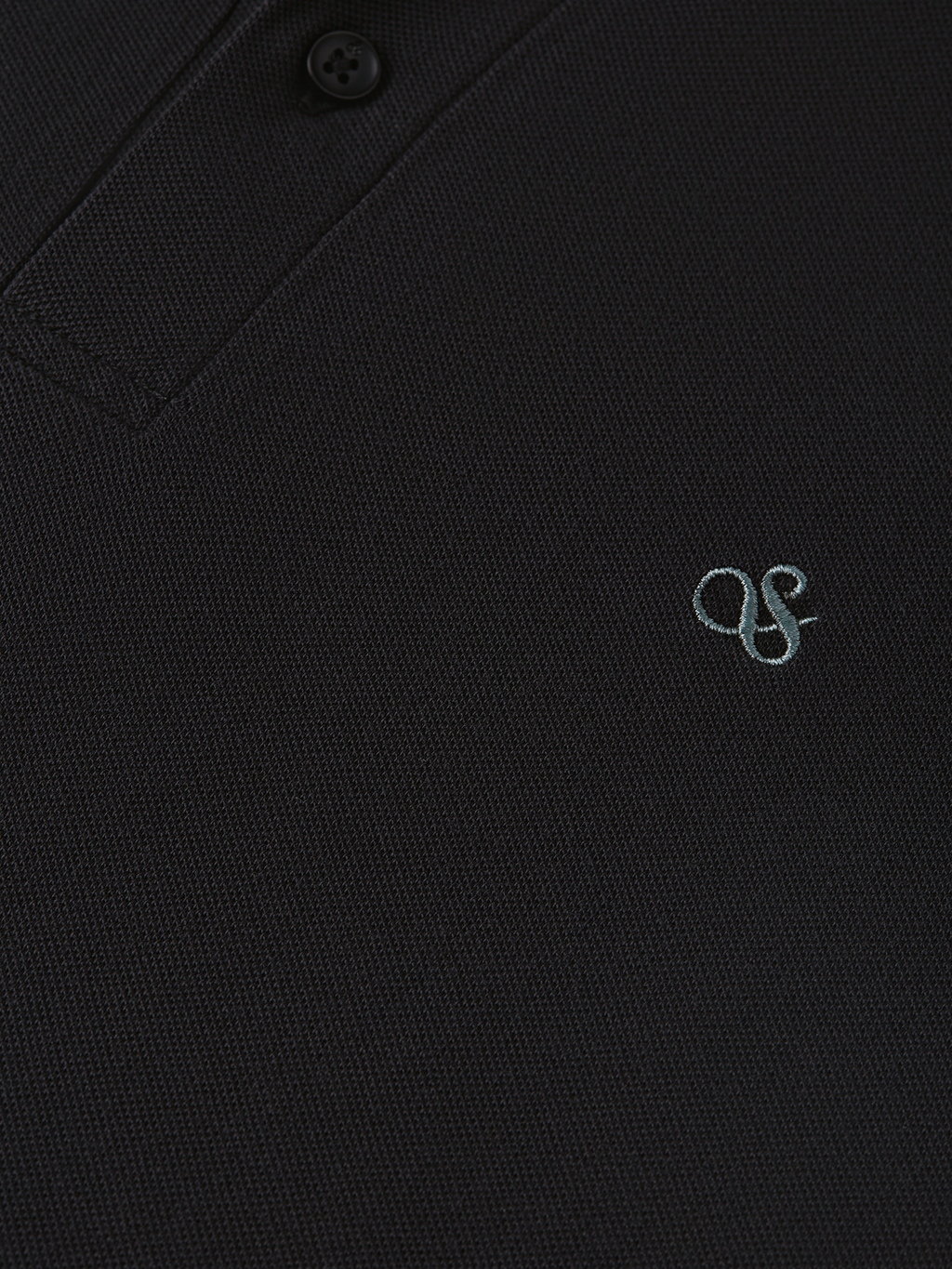 Pique relaxed garment-dyed polo