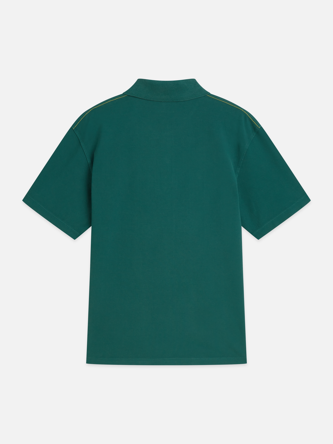 Pique relaxed garment-dyed polo