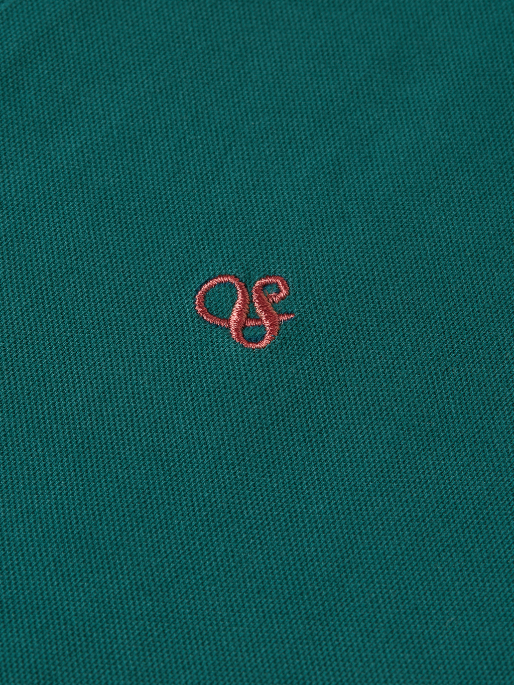 Pique relaxed garment-dyed polo