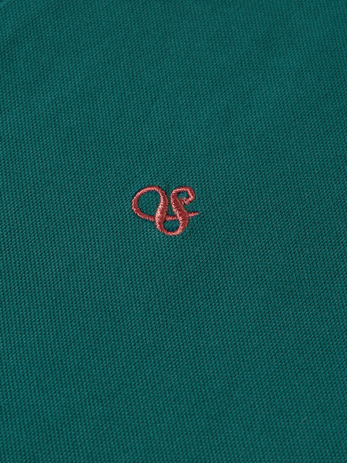 Pique relaxed garment-dyed polo