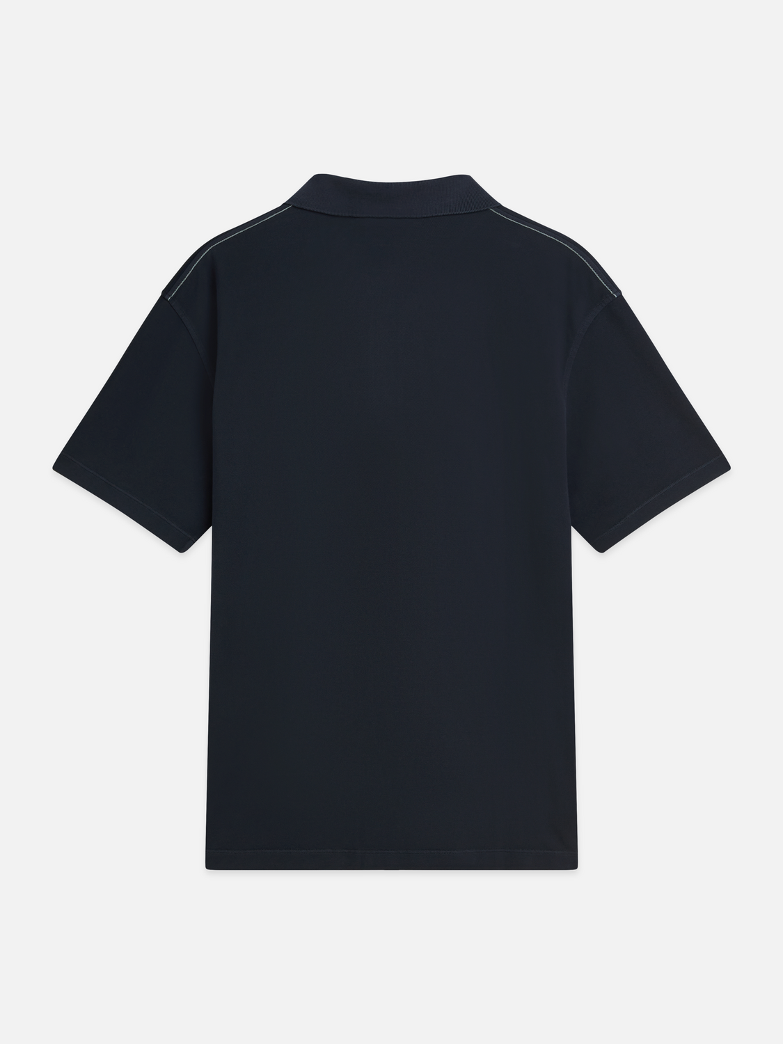 Pique relaxed garment-dyed polo