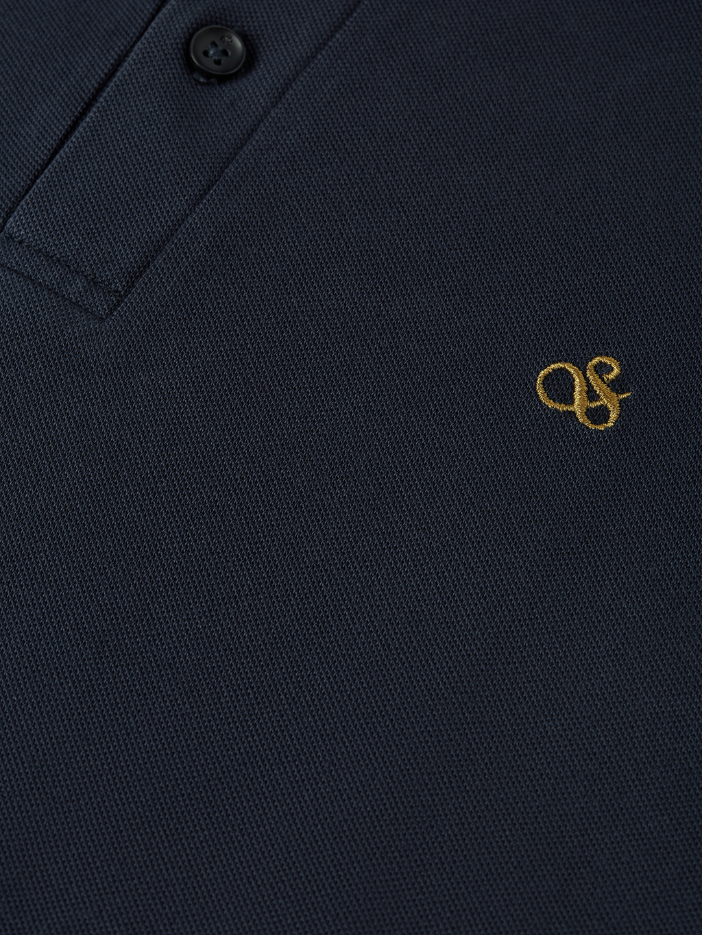 Pique relaxed garment-dyed polo