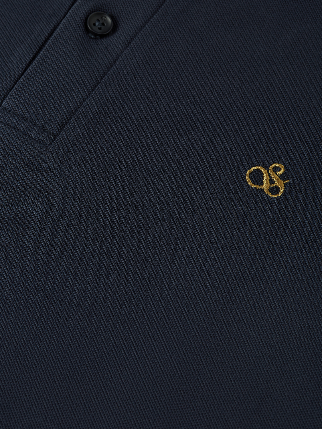 Pique relaxed garment-dyed polo