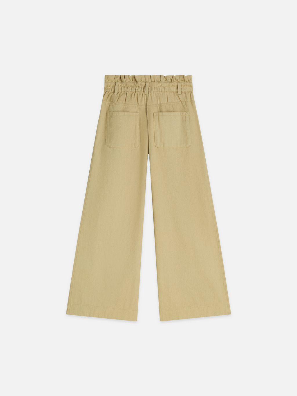 Paperbag high rise wide leg pant