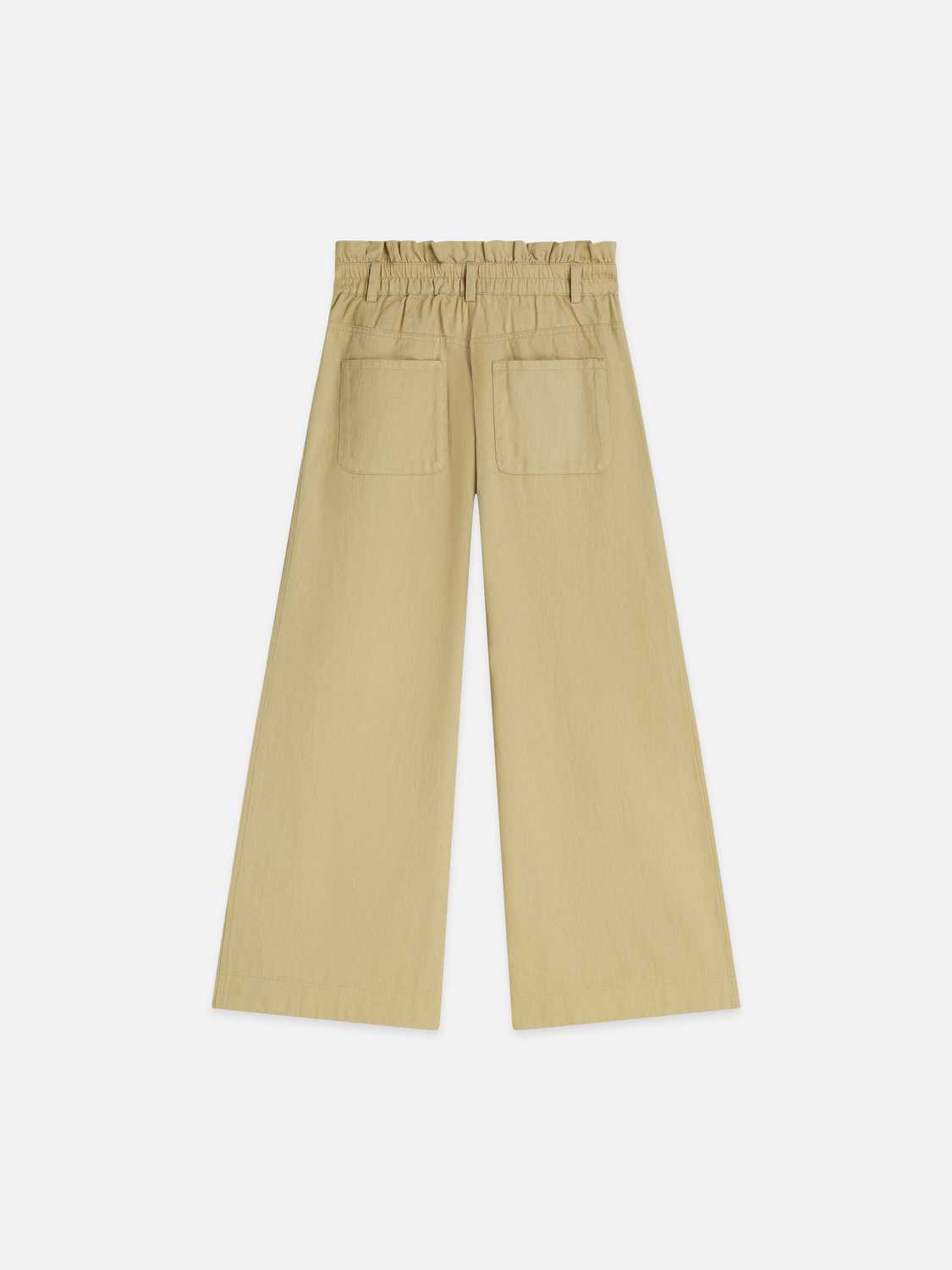 Paperbag high rise wide leg pant
