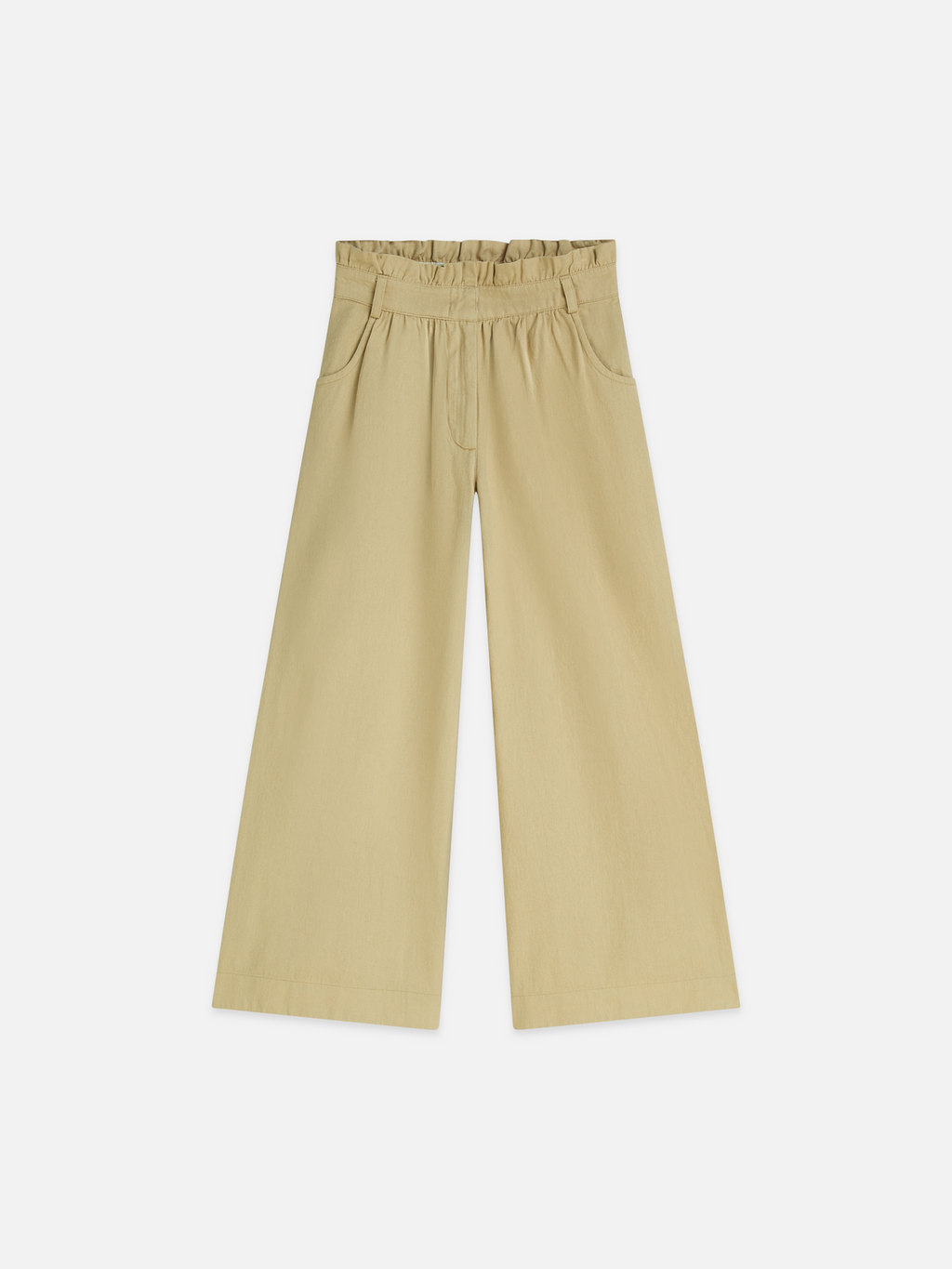 Paperbag high rise wide leg pant