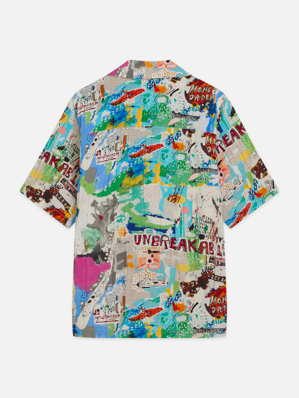 Basquiat printed relaxed short sleeve shirt