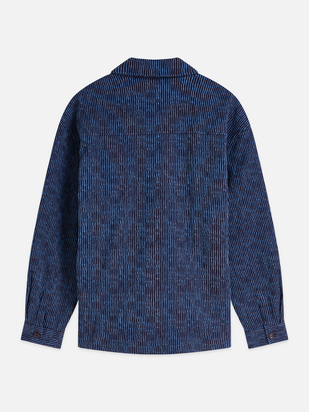 Jacquard stripe overshirt