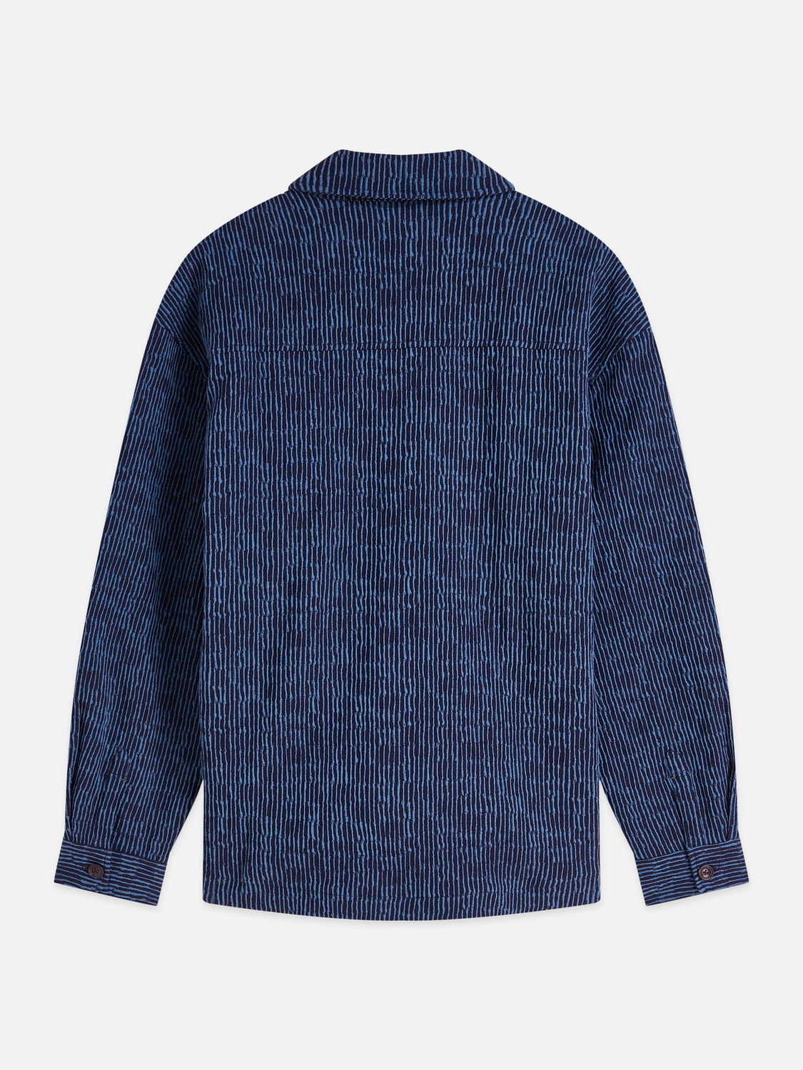 Jacquard stripe overshirt