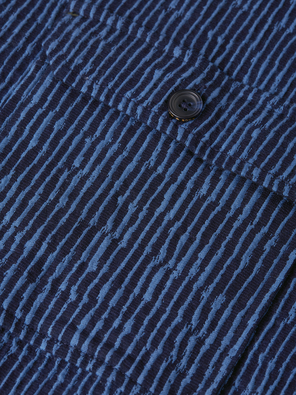 Jacquard stripe overshirt