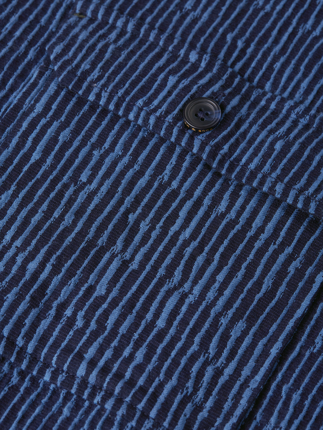Jacquard stripe overshirt