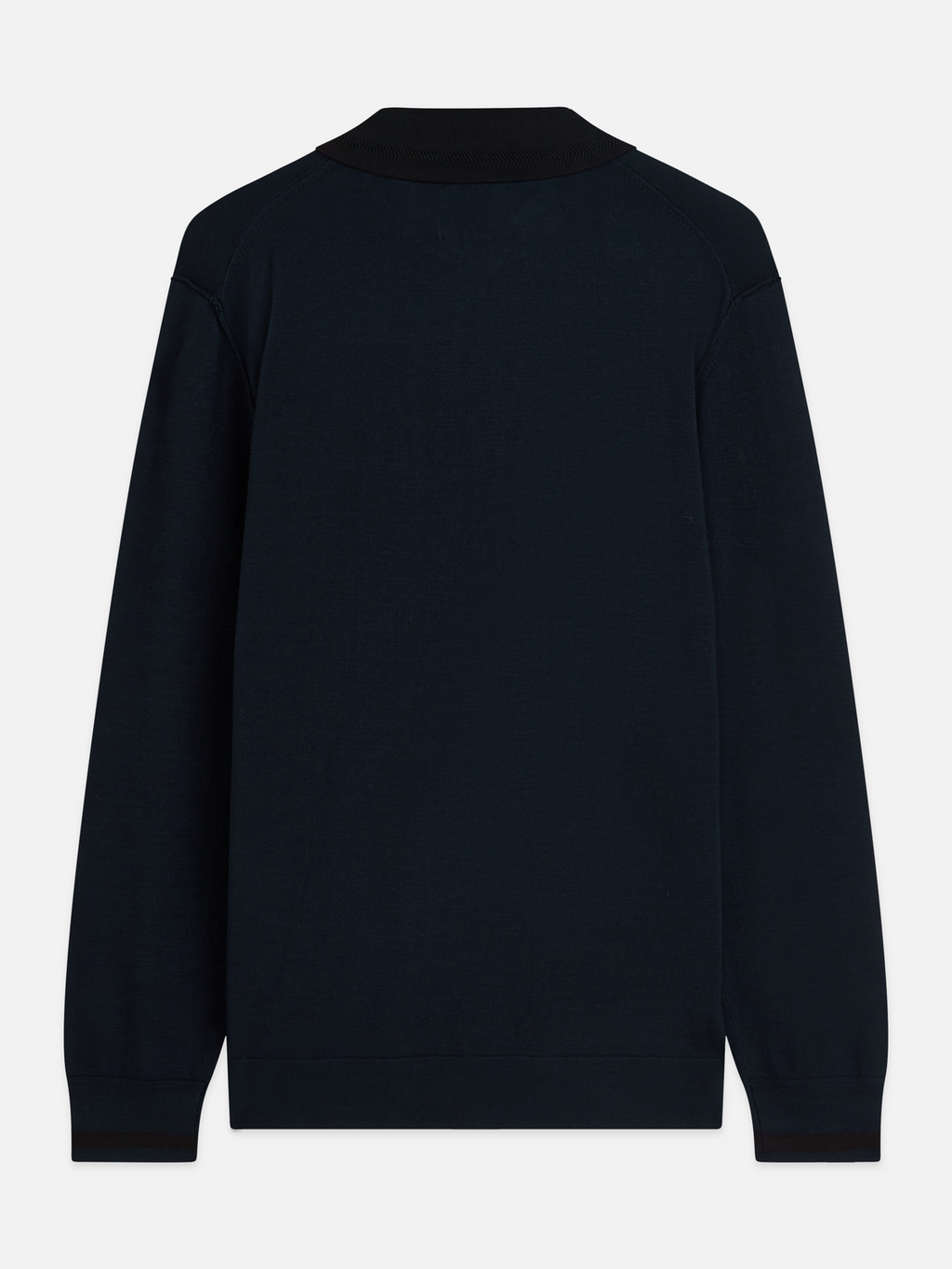 Viscose-Blend Long-Sleeve Polo