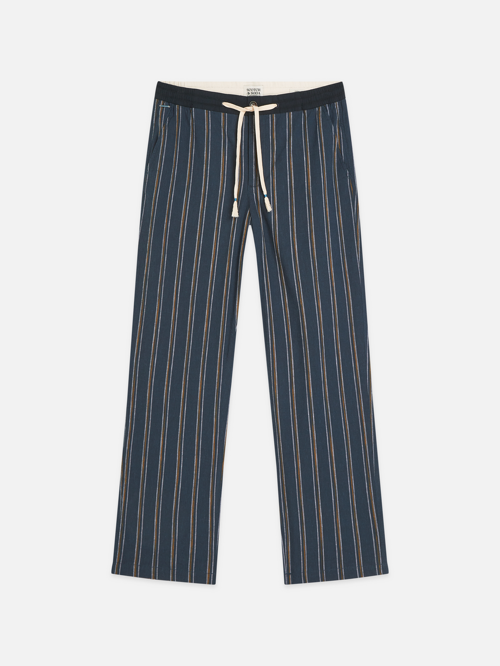 Otis striped linen blend straight jogger