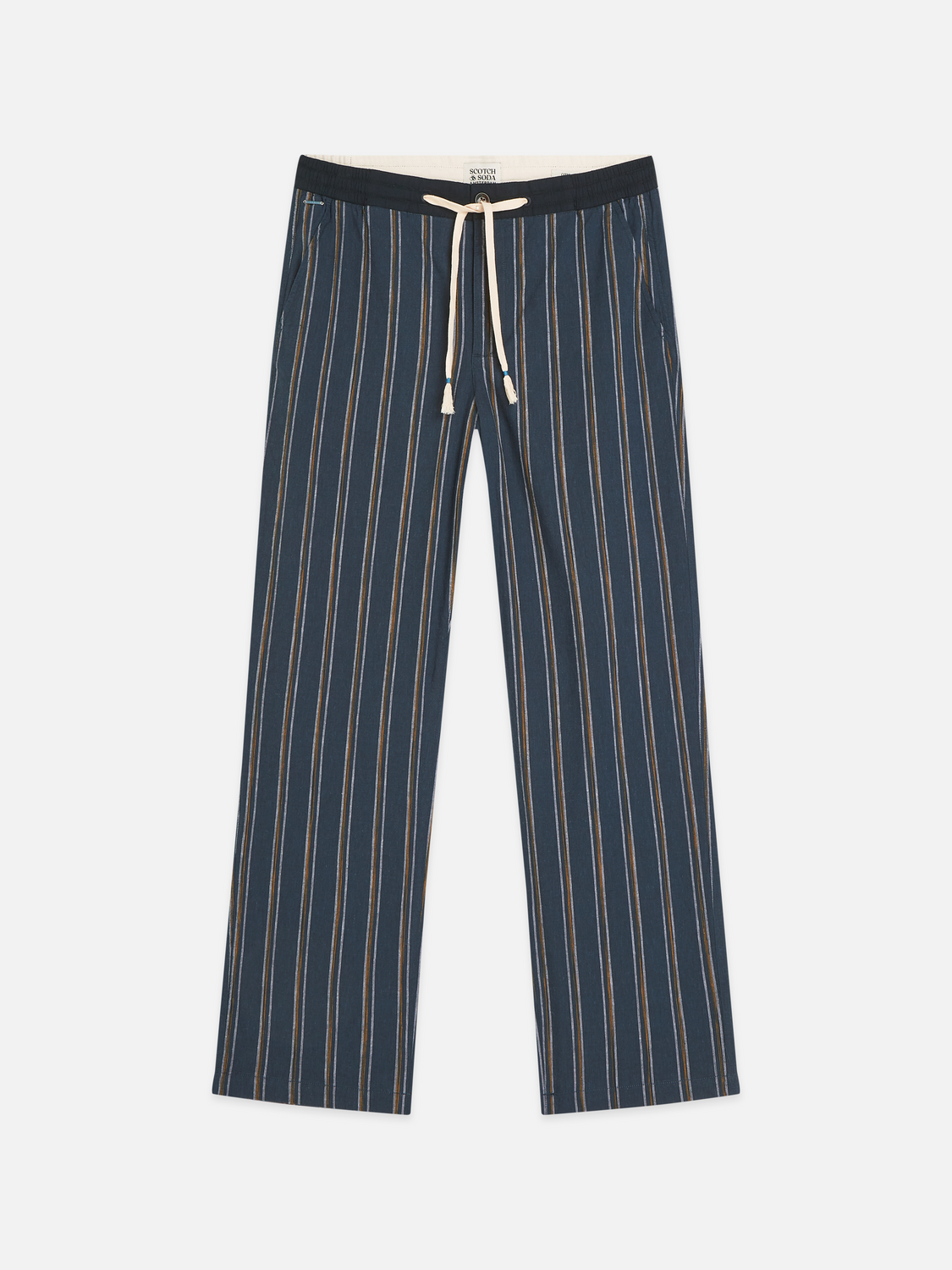 Otis striped linen blend straight jogger