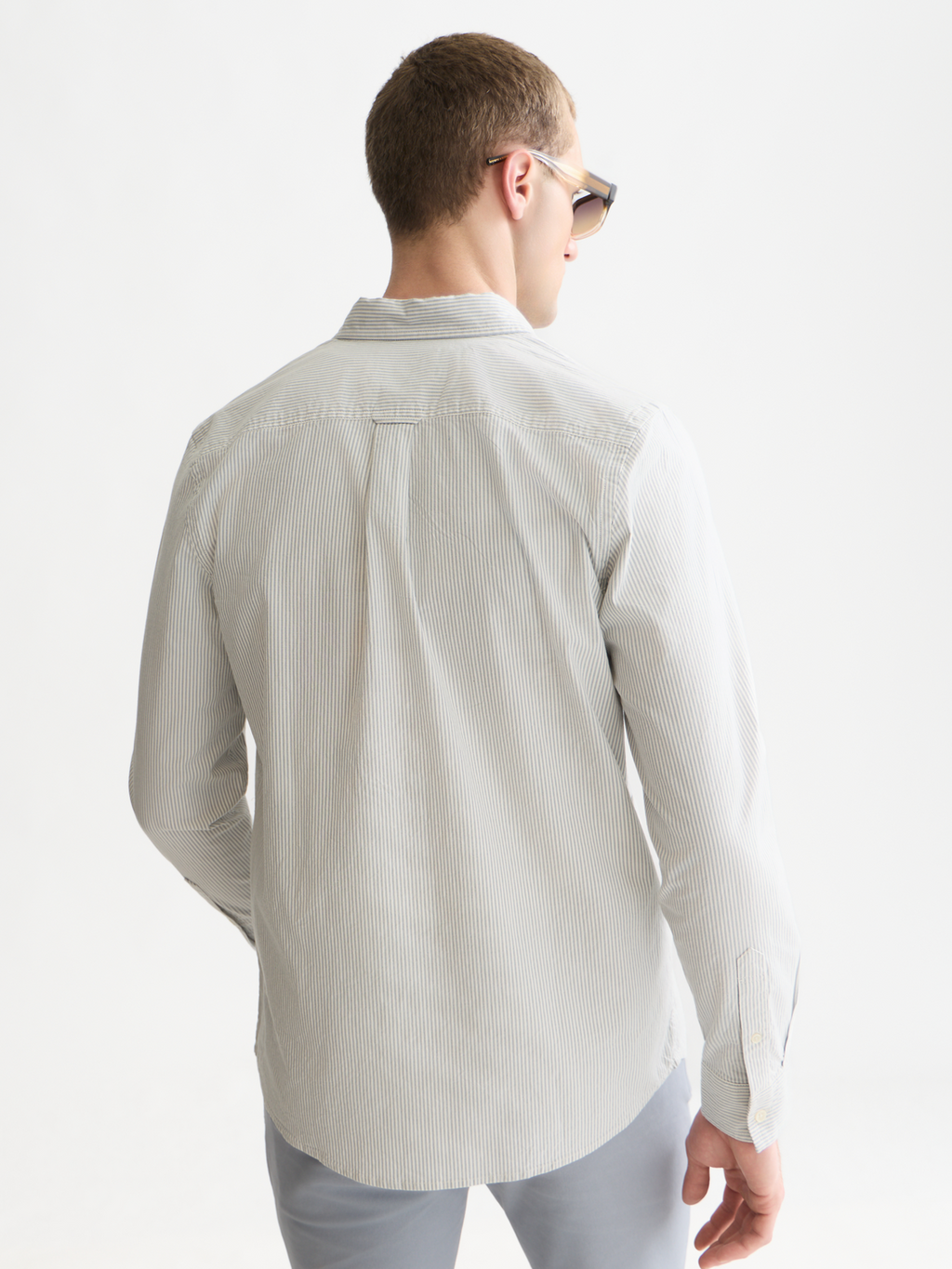 Seasonal Essentials Cotton Oxford Striped Shirt
