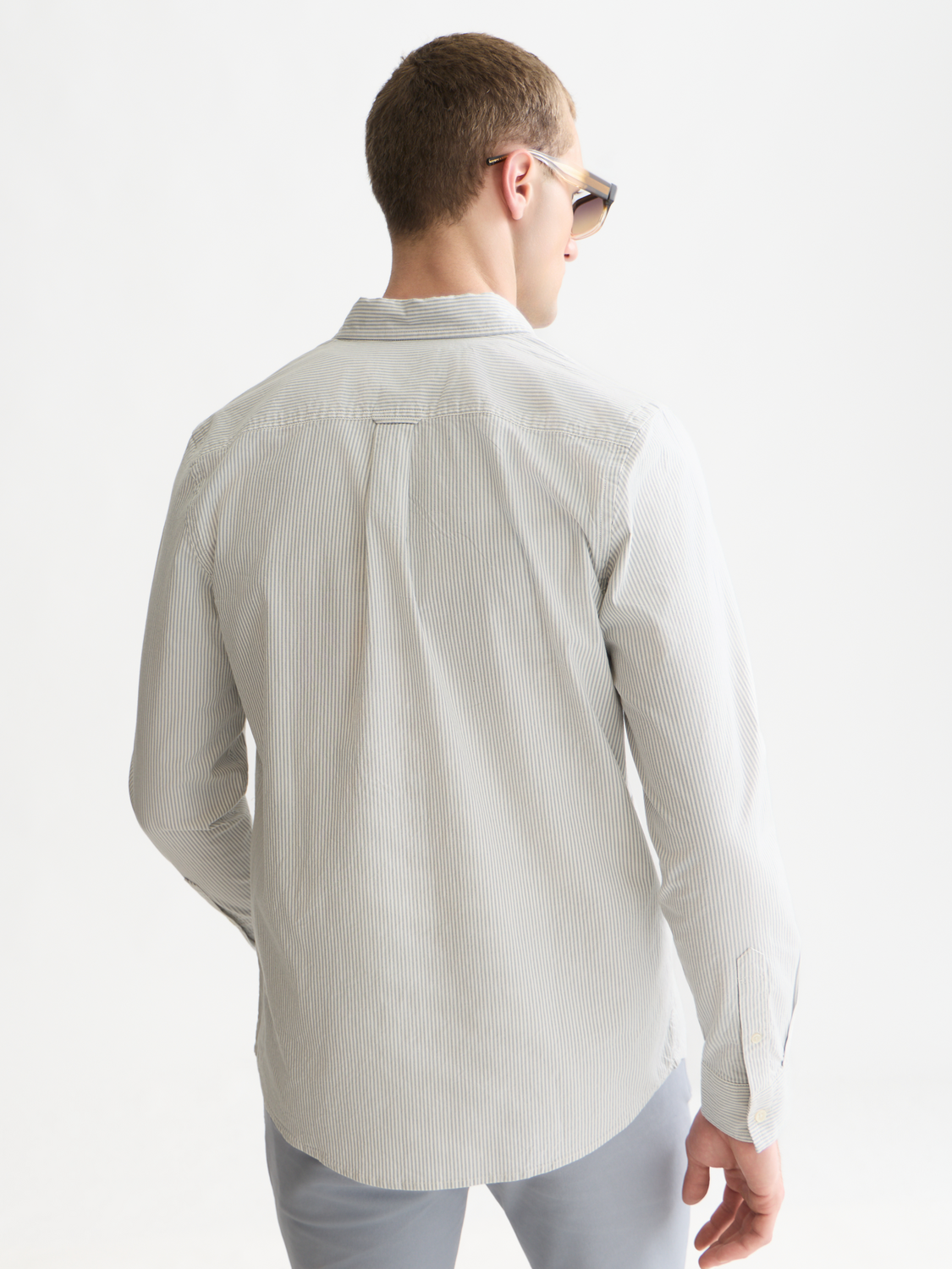 Seasonal Essentials Cotton Oxford Striped Shirt