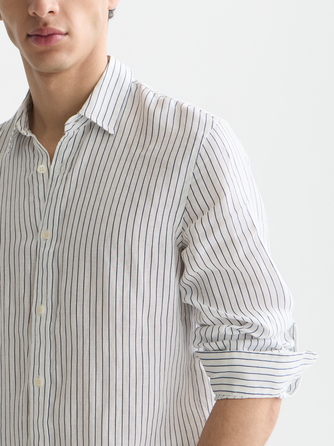 Striped linen shirt