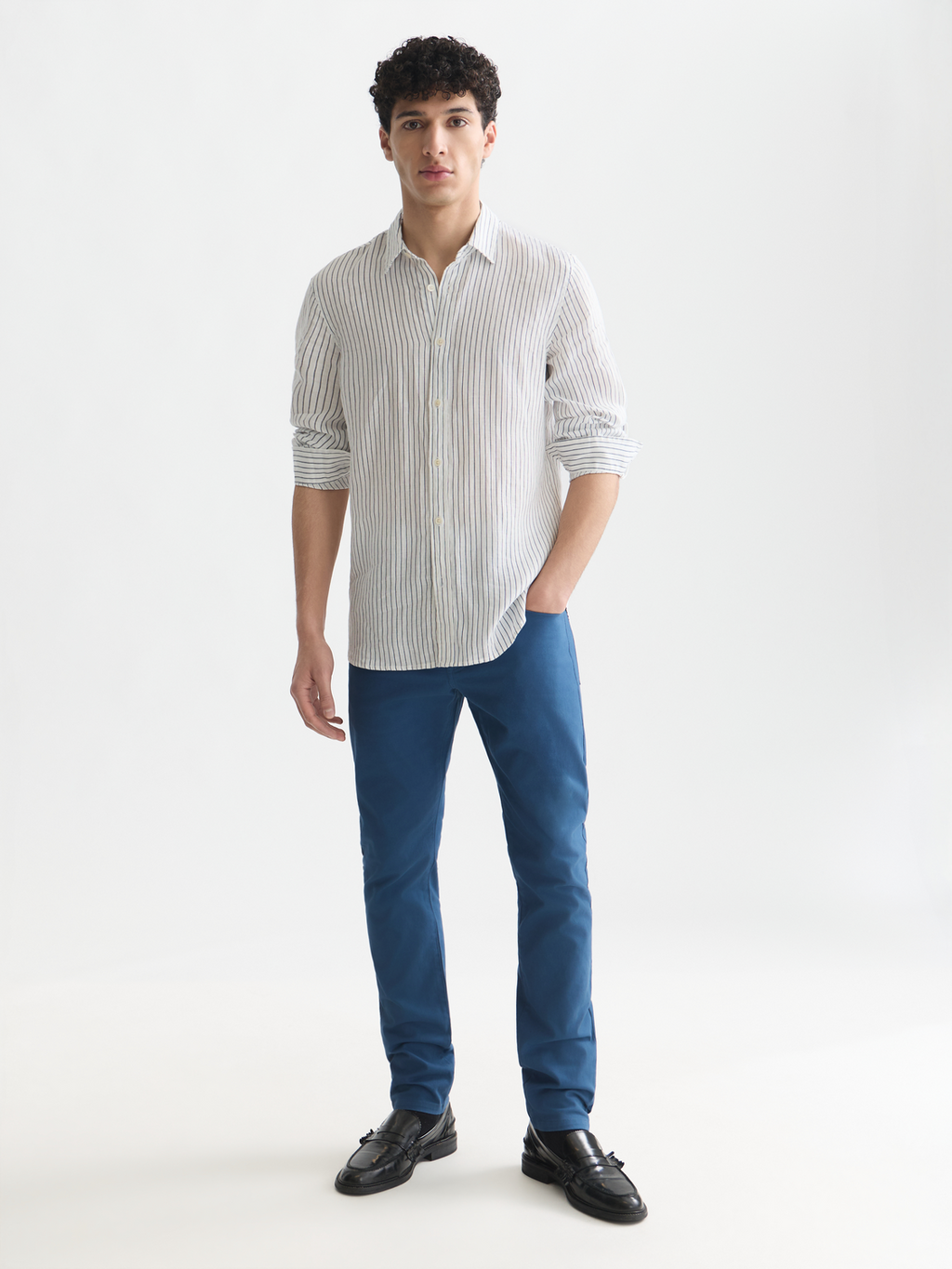 Striped linen shirt