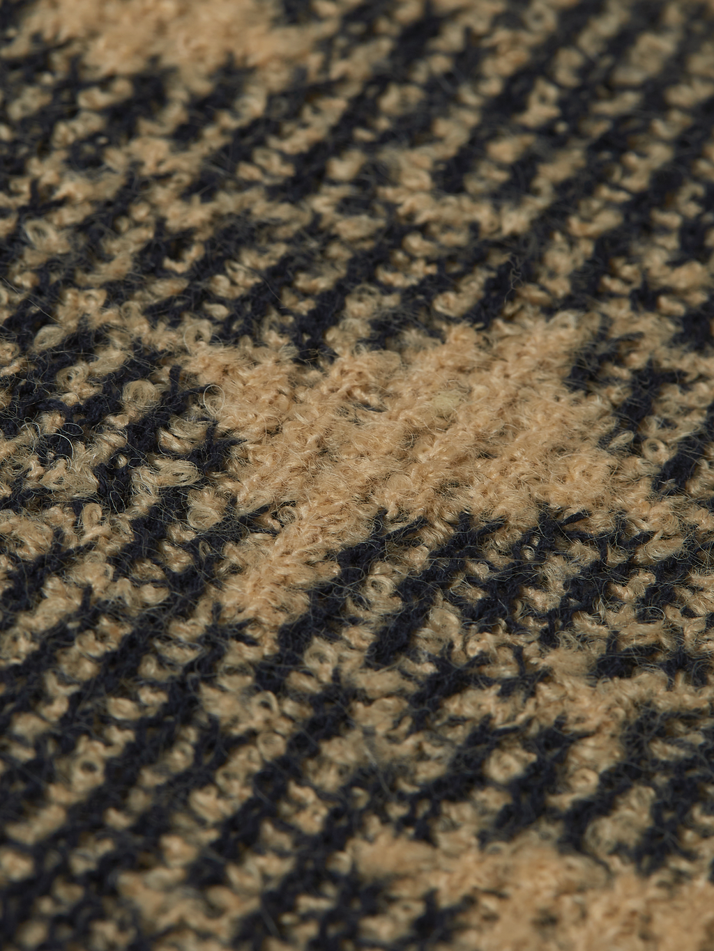 Jacquard Cotton-Wool Blend Dropped Shoulder Pullover