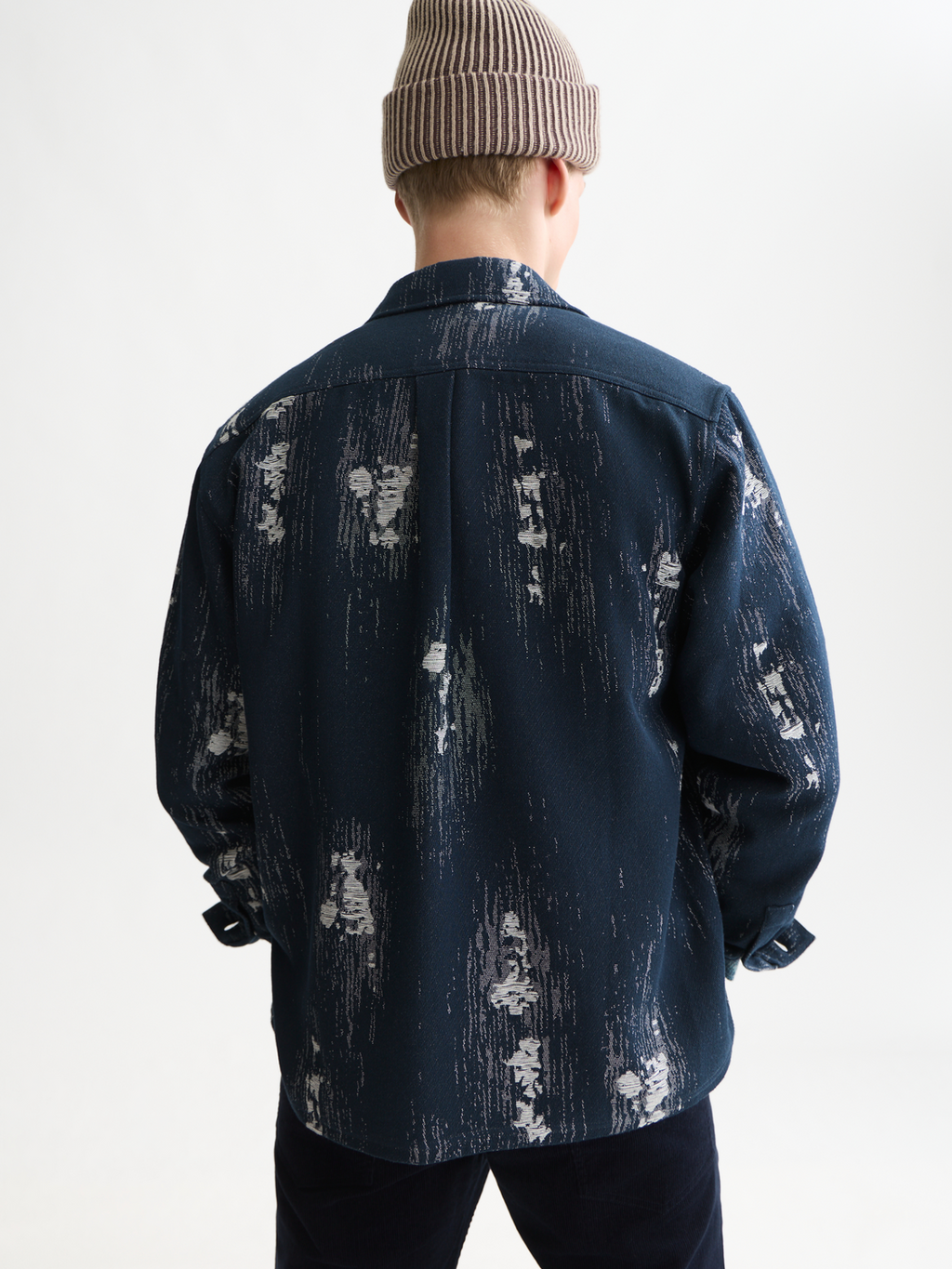 Jacquard Cotton-Blend Relaxed Overshirt