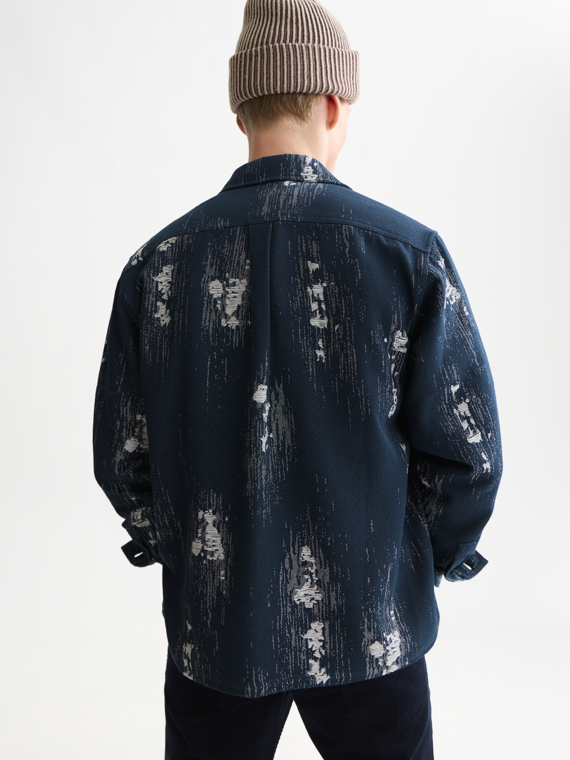 Jacquard Cotton-Blend Relaxed Overshirt