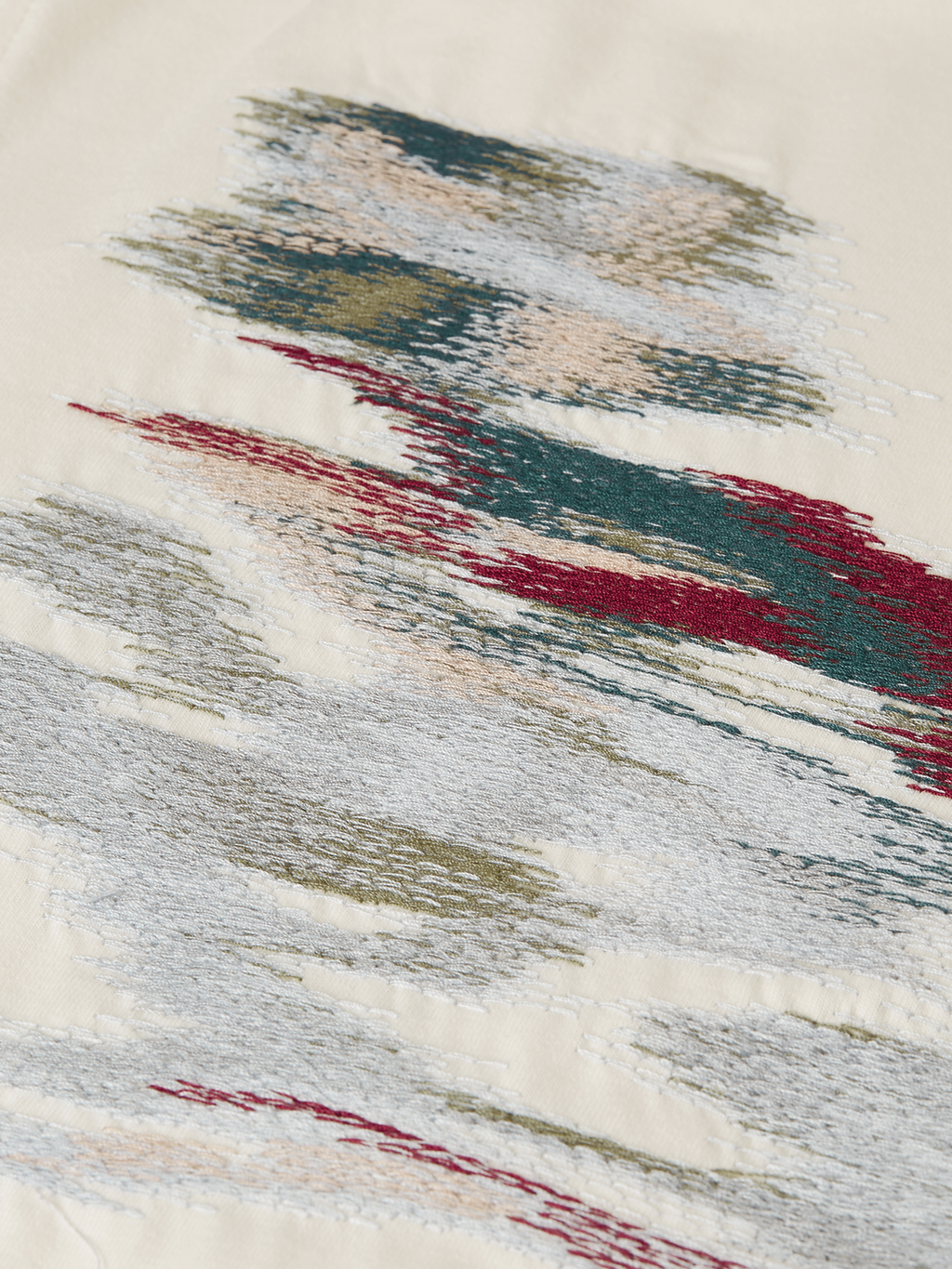 Embroidered Artwork Cotton Loose T-Shirt