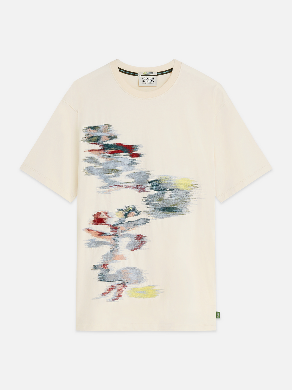 Embroidered Artwork Cotton Loose T-Shirt
