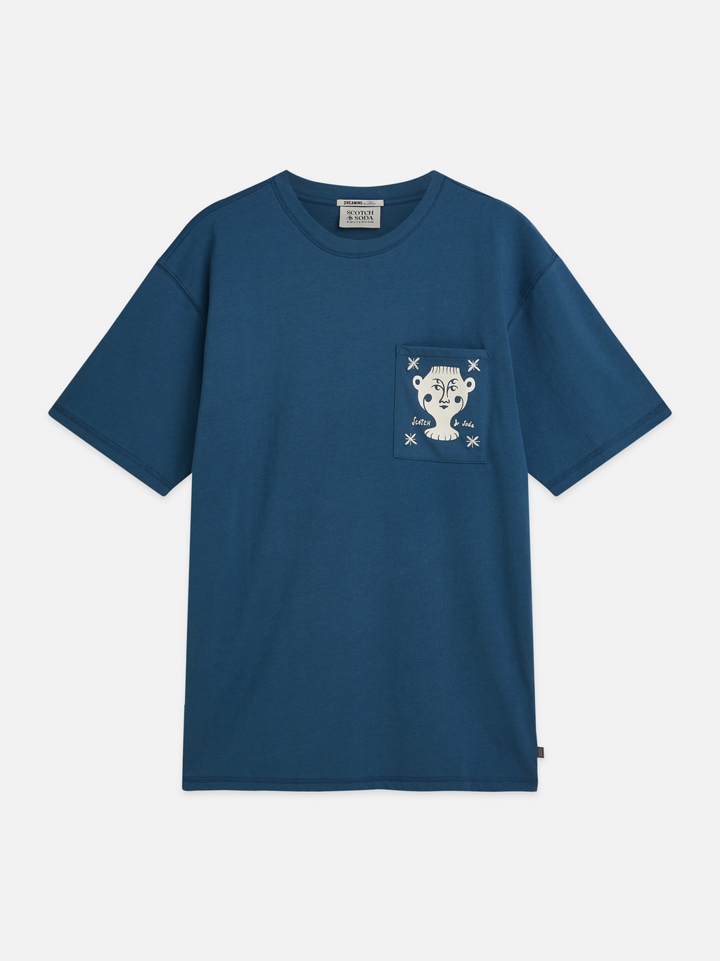 Chest pocket with artwork relaxed-fit T-shirt