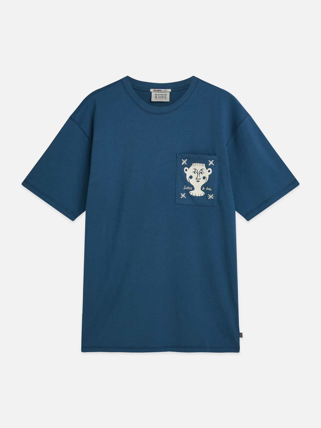 Chest pocket with artwork relaxed-fit T-shirt