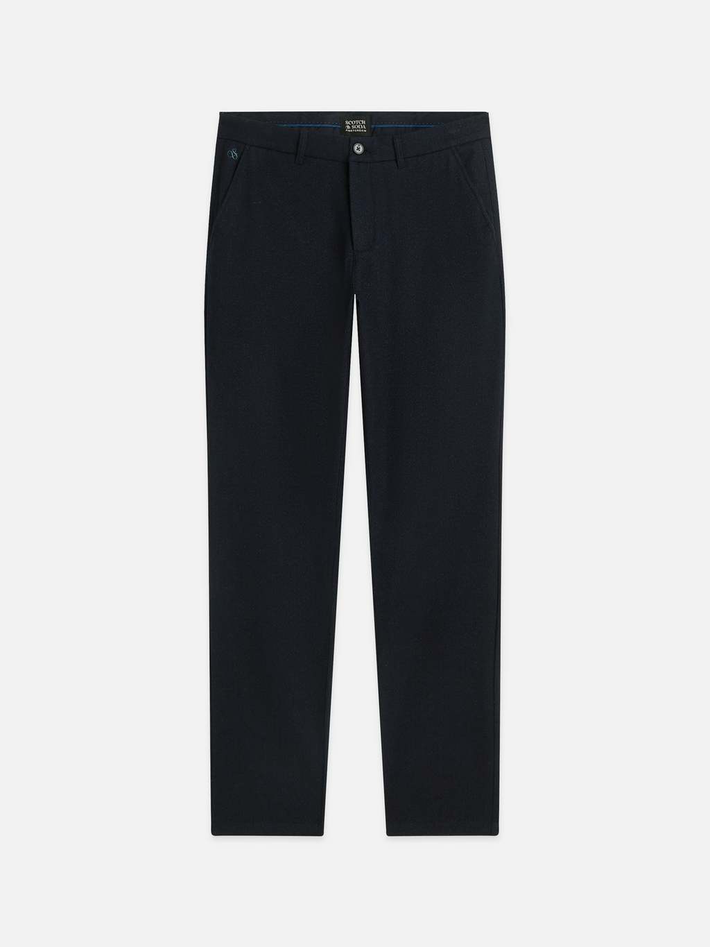 Stuart yarn-dyed cotton-wool blend chino