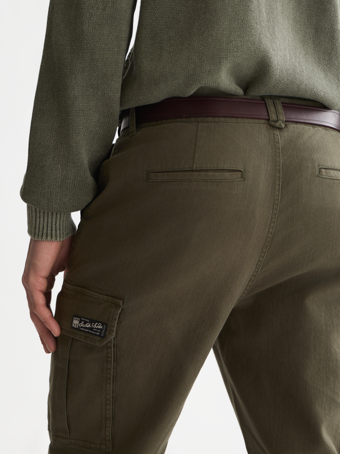 The Harper Stretch Cotton Twill Cargo Pant