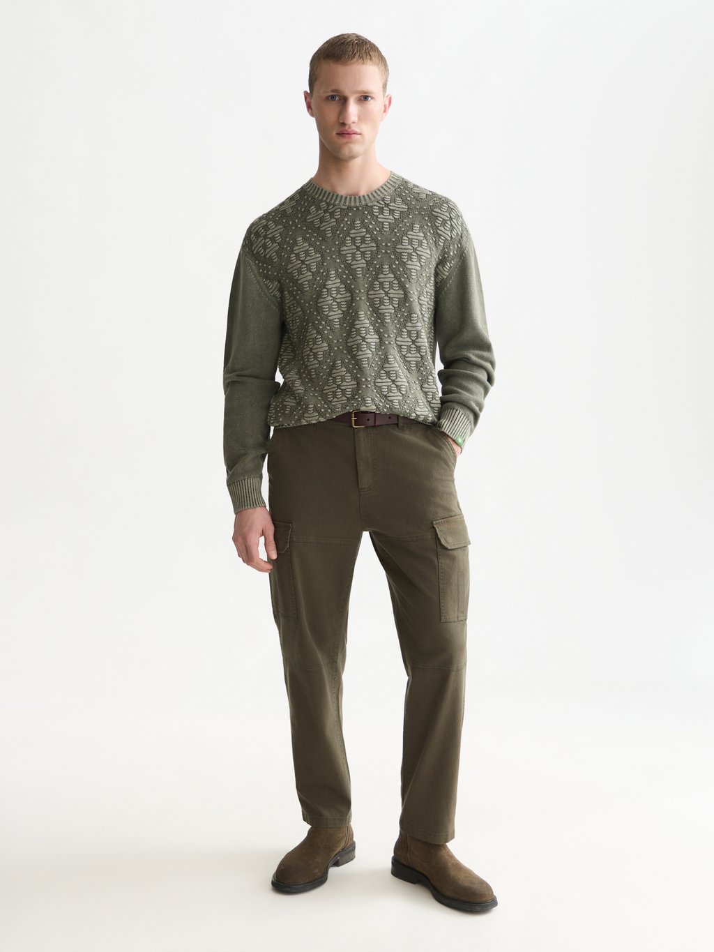 The Harper Stretch Cotton Twill Cargo Pant