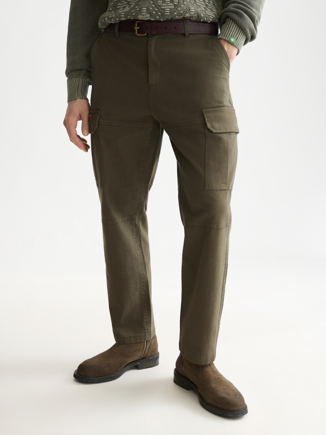 The Harper Stretch Cotton Twill Cargo Pant