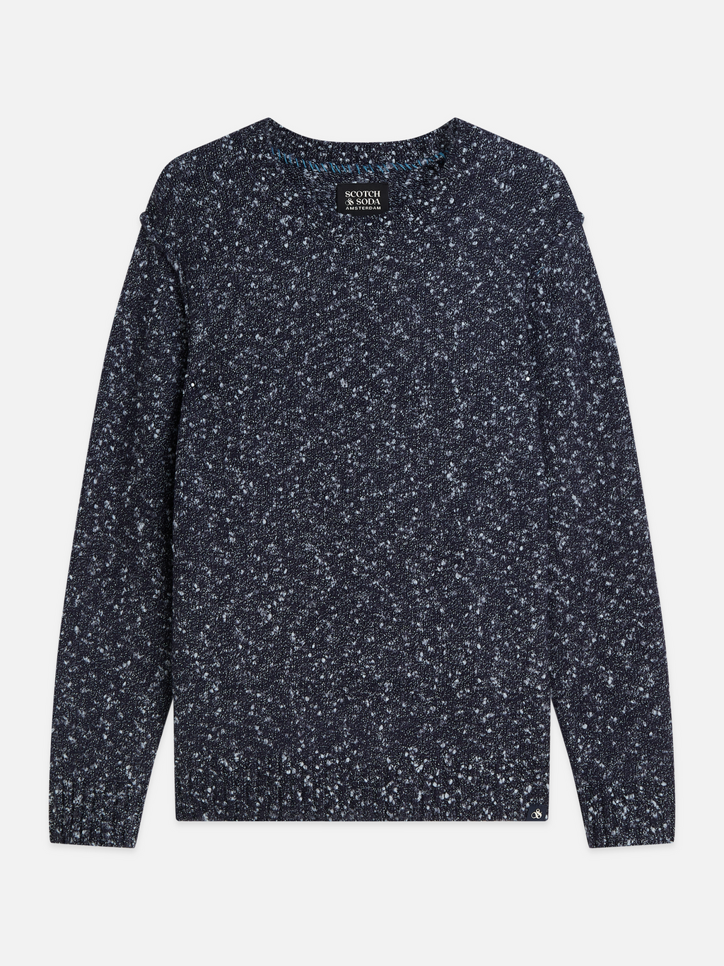 Bouclé Melange Wool-Blend Pullover