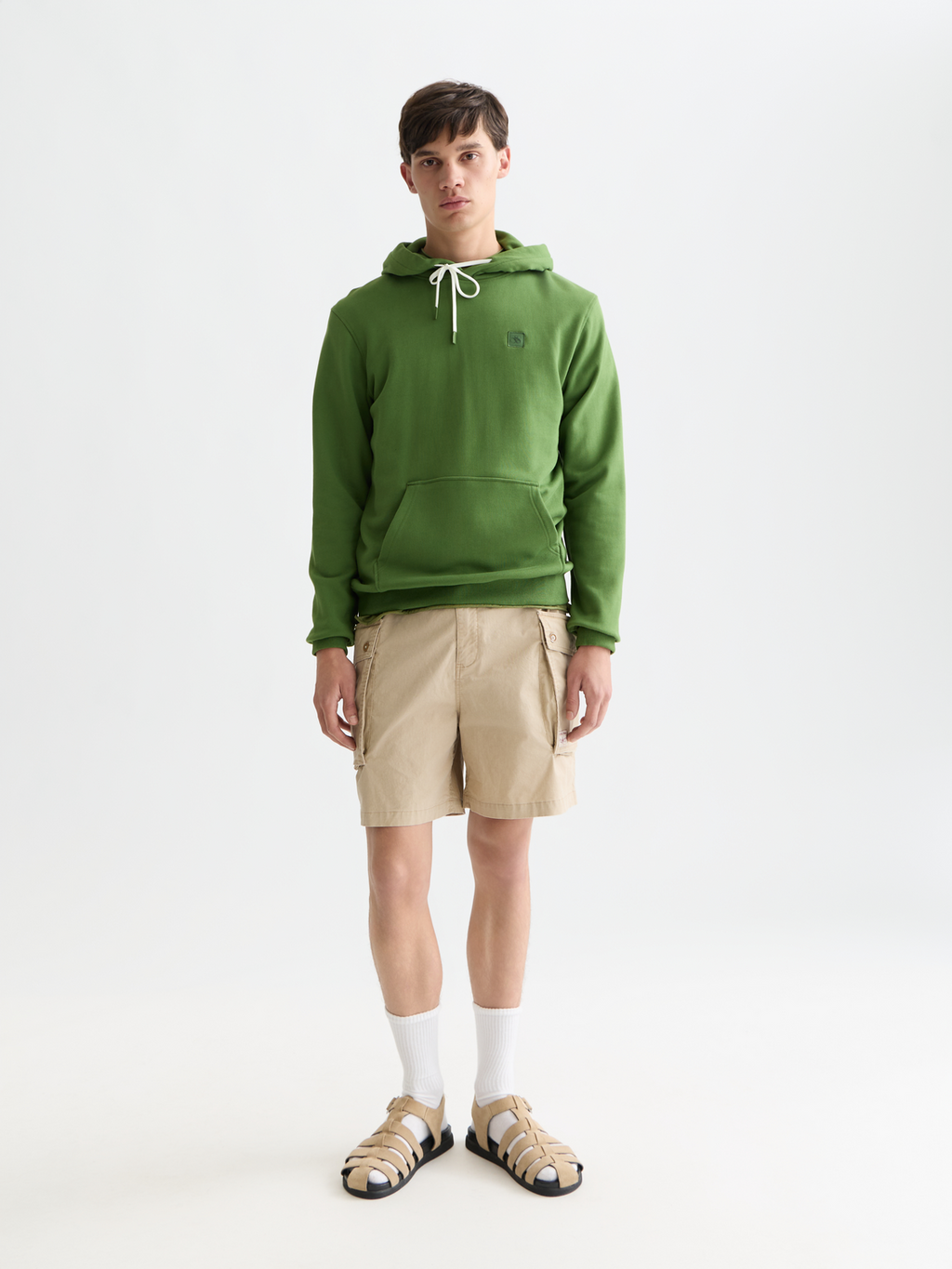 Seasonal Essentials logo badge hoodie