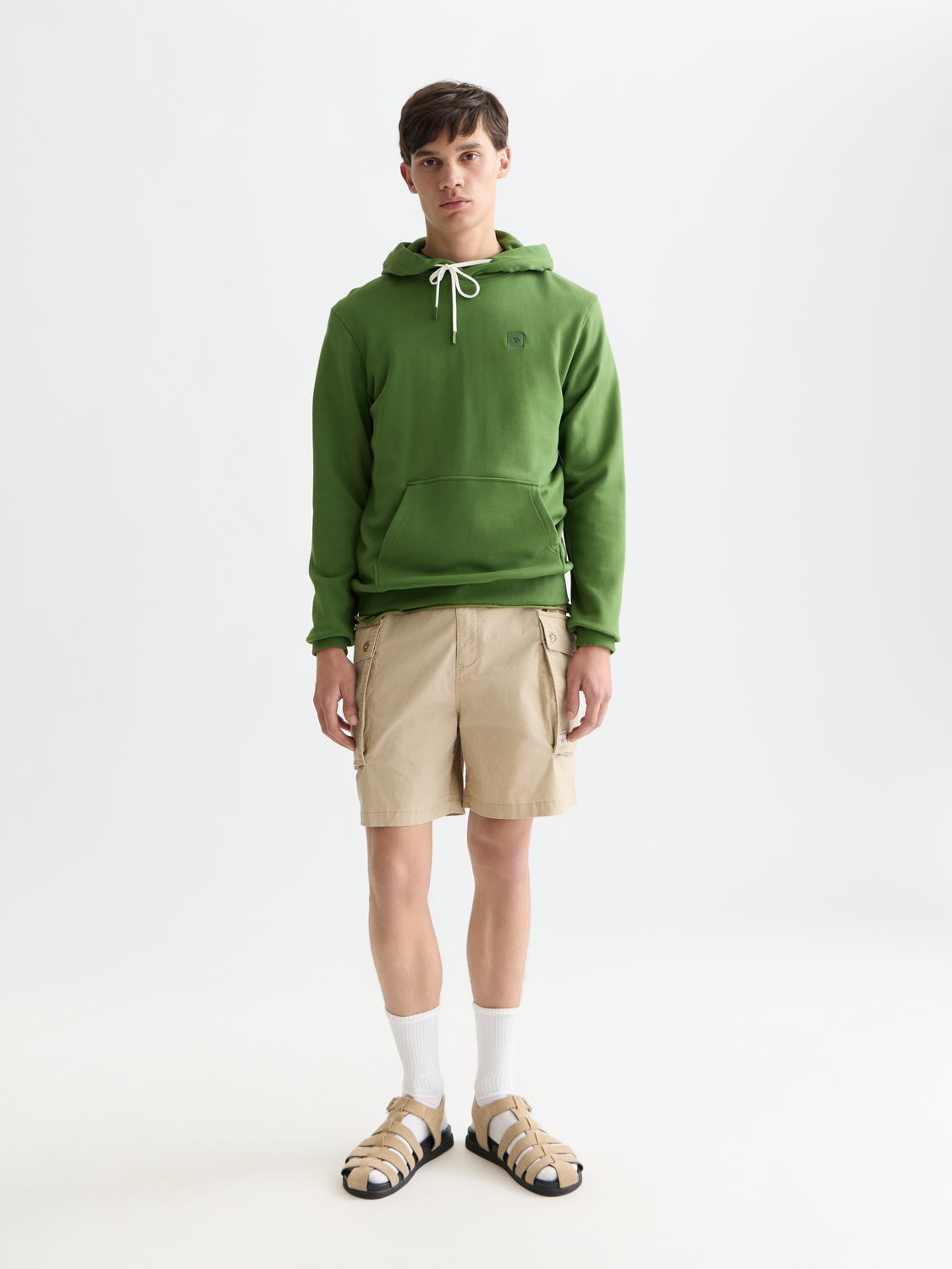 Seasonal Essentials logo badge hoodie