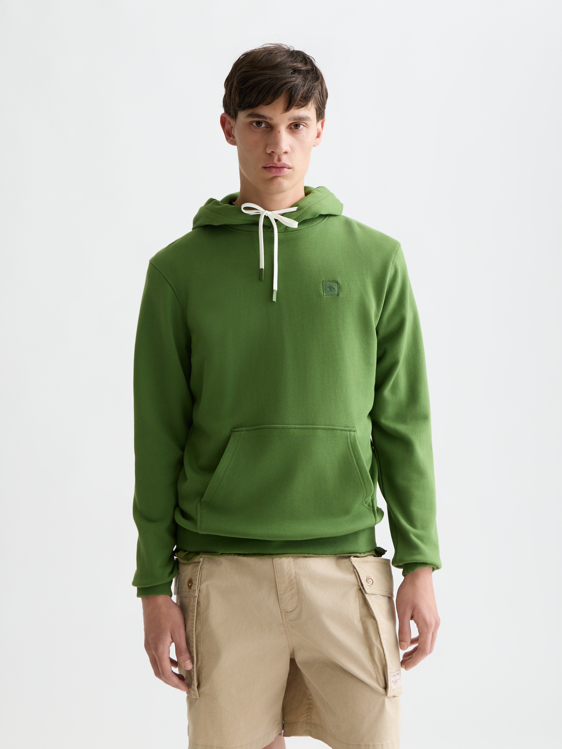 Seasonal Essentials logo badge hoodie