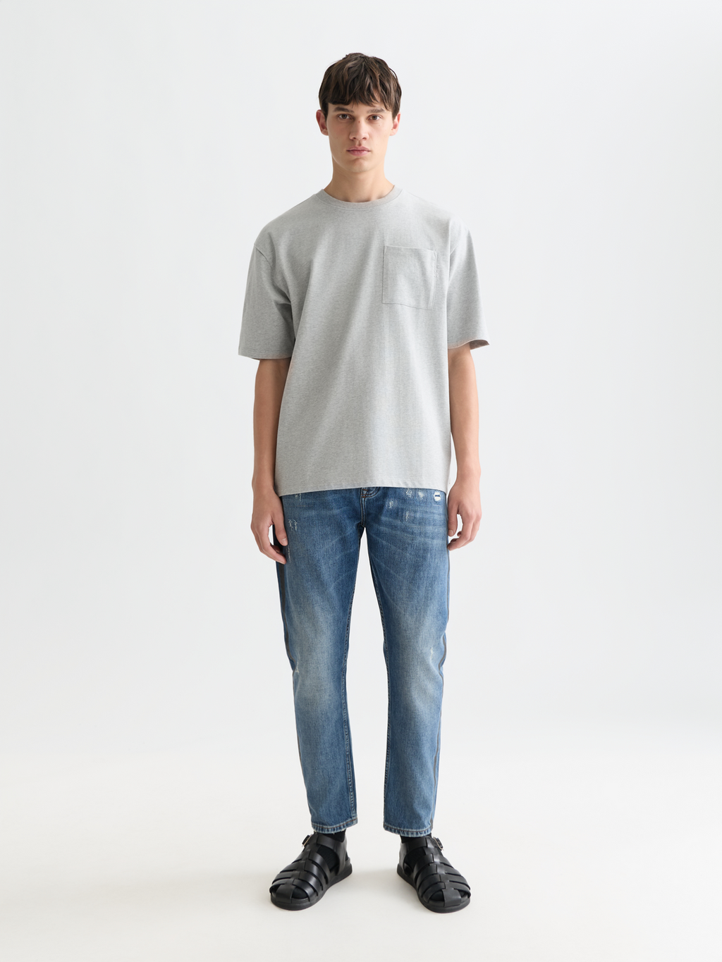 Seasonal core 3 crosses chest pocket loose fit Tshirt