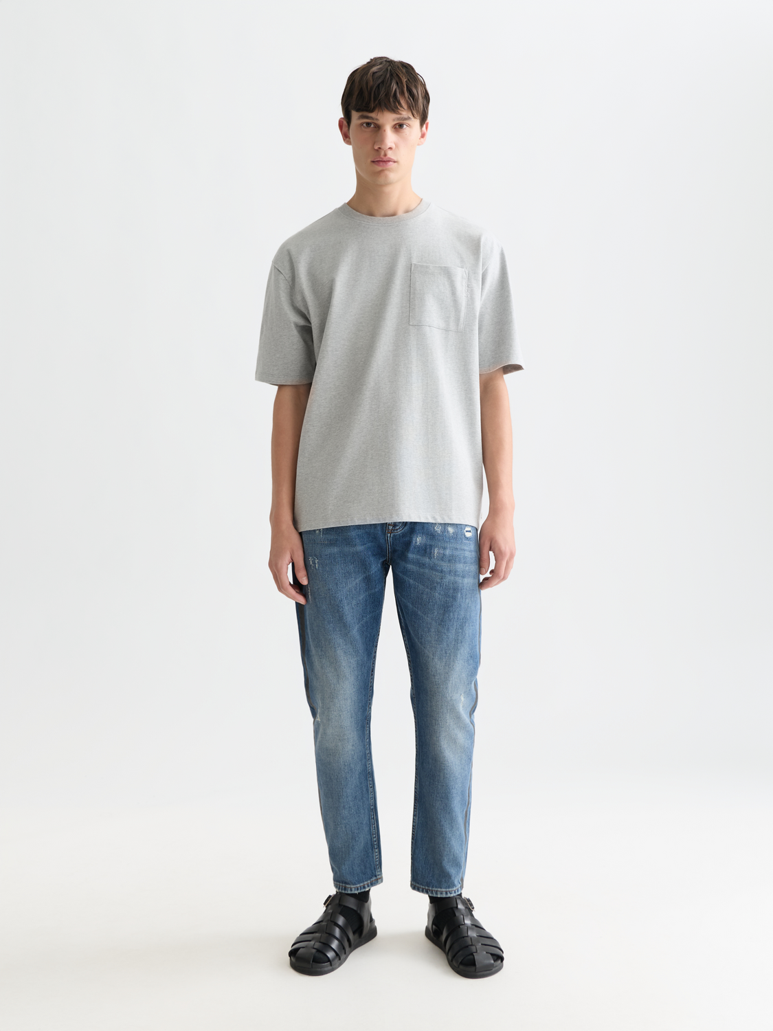 Seasonal core 3 crosses chest pocket loose fit Tshirt