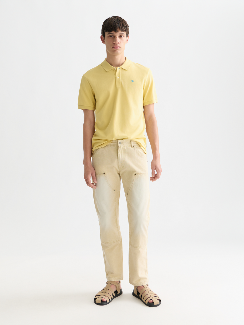 Seasonal core pique chest logo polo